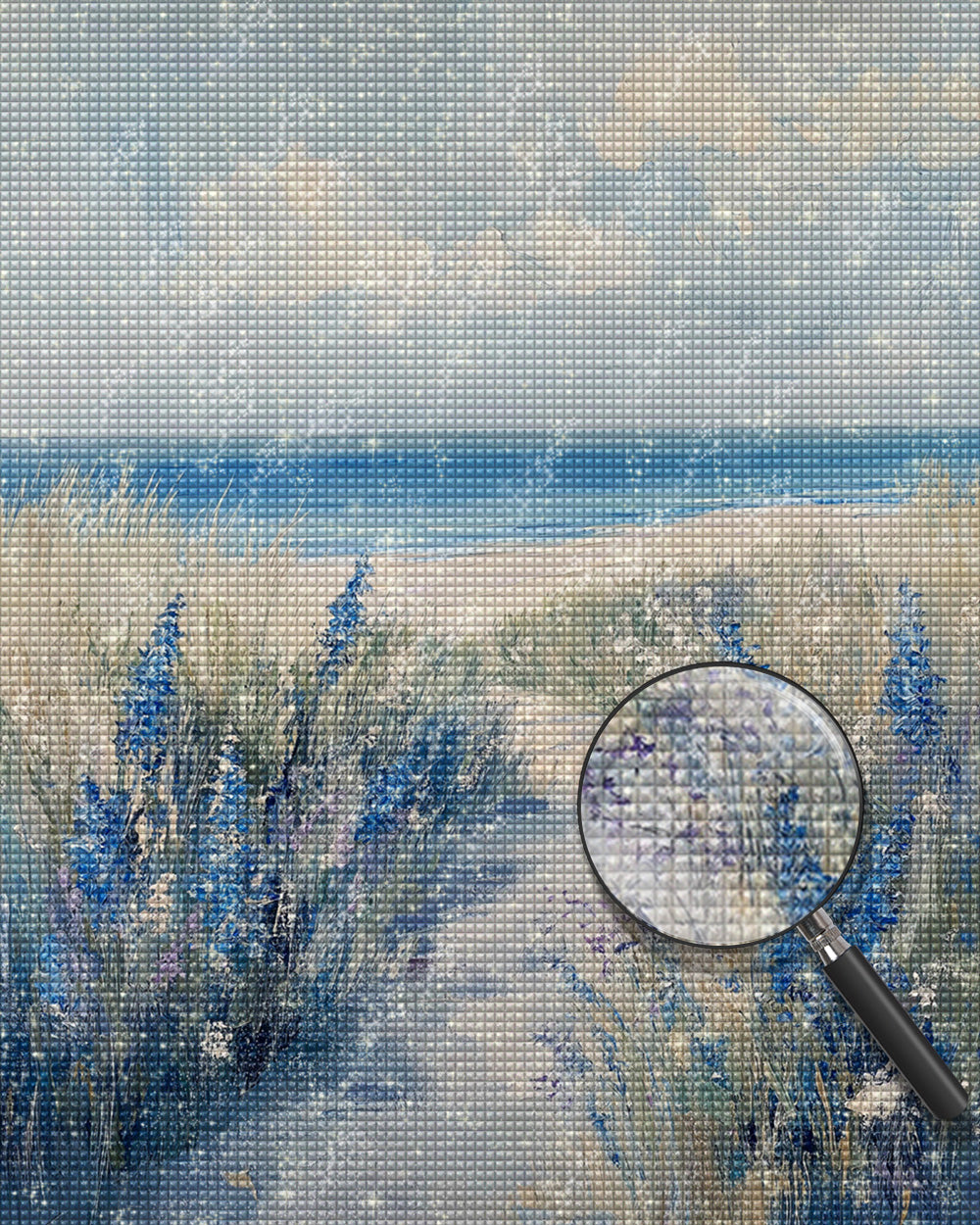 Wiese am Meer Diamond Painting