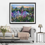 Wildblumen am See Diamond Painting