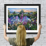 Wildblumen am See Diamond Painting