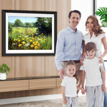 Wildes gelbes Chrysanthemenfeld Diamond Painting