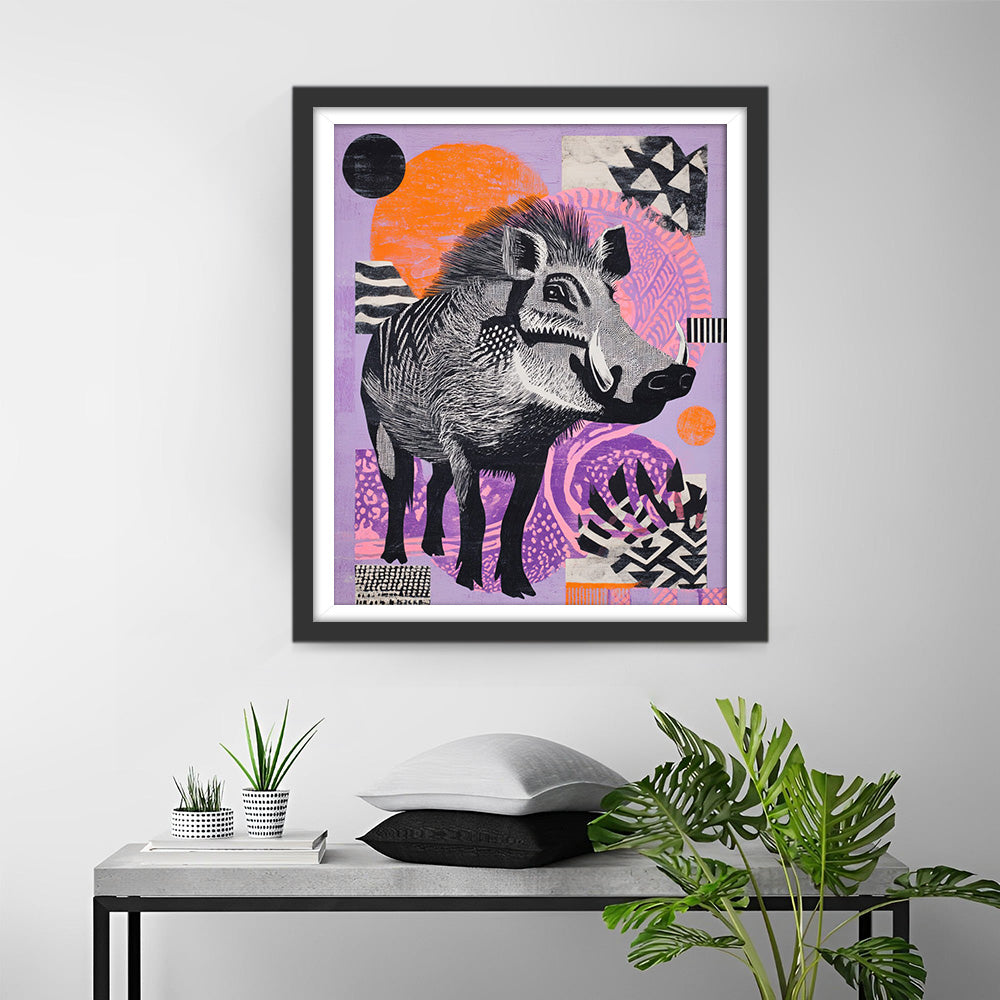 Wildschwein Diamond Painting