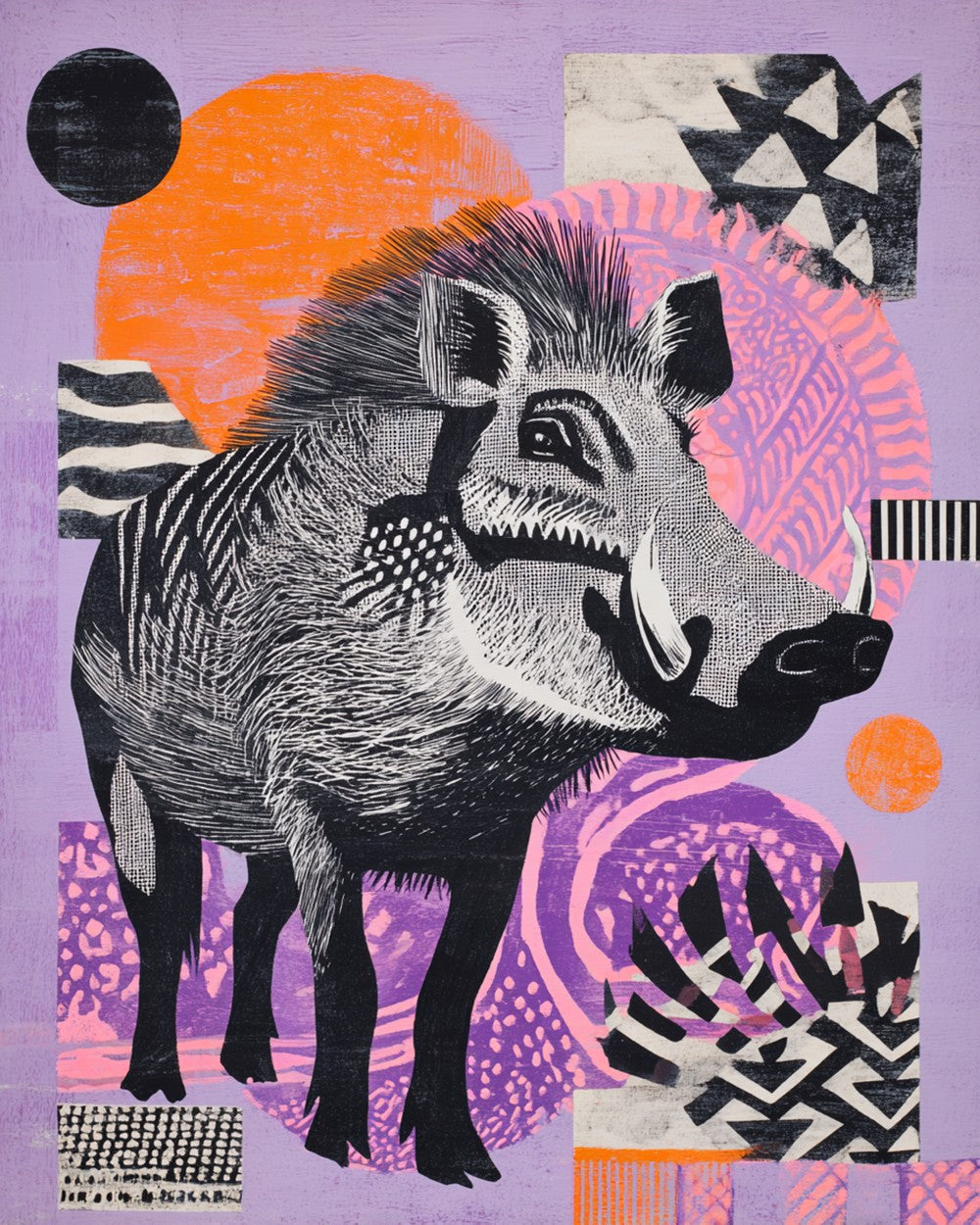 Wildschwein Diamond Painting