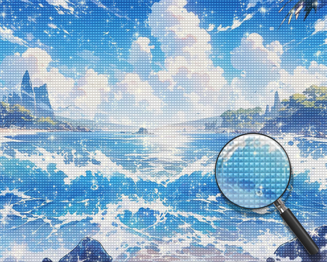 Wind und Wellen auf dem Meer Diamond Painting