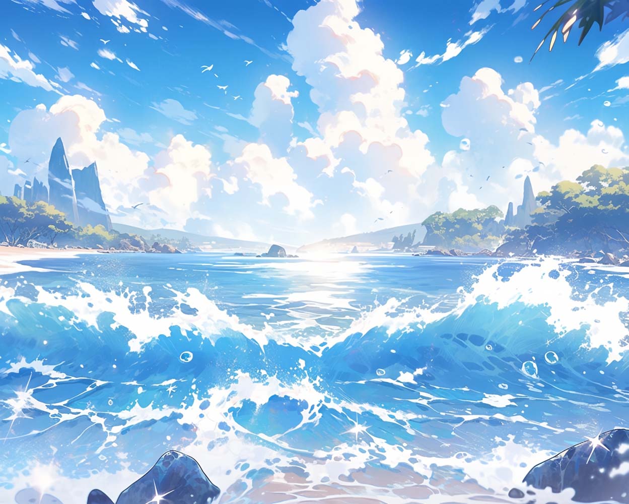 Wind und Wellen auf dem Meer Diamond Painting