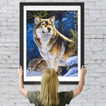 Wölfe im Wald Diamond Painting