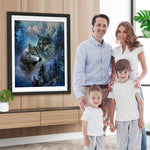 Wölfe in den Bergen Diamond Painting