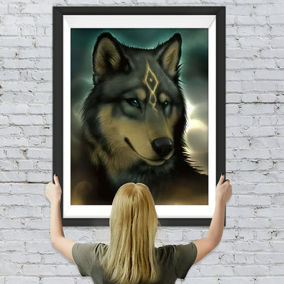 Wolf-Häuptling Diamond Painting