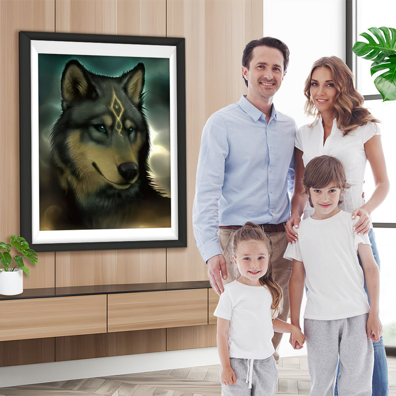 Wolf-Häuptling Diamond Painting