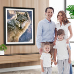 Wolf im Schnee Diamond Painting
