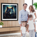 Wolf im Traumfänger Diamond Painting