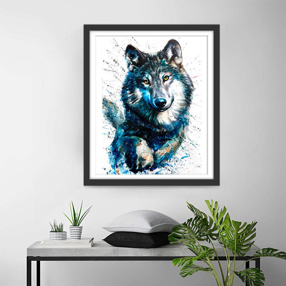 Wolf läuft Diamond Painting