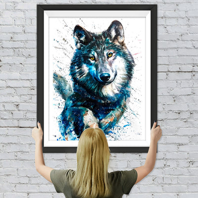 Wolf läuft Diamond Painting
