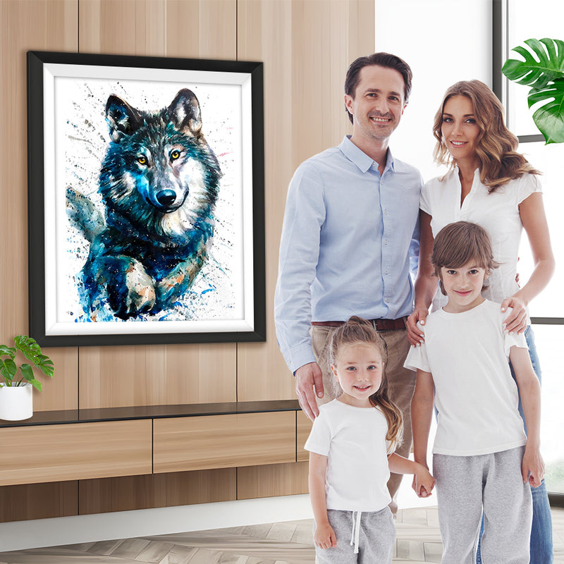 Wolf läuft Diamond Painting
