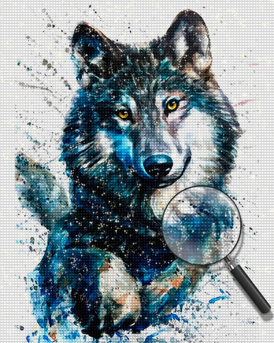 Wolf läuft Diamond Painting