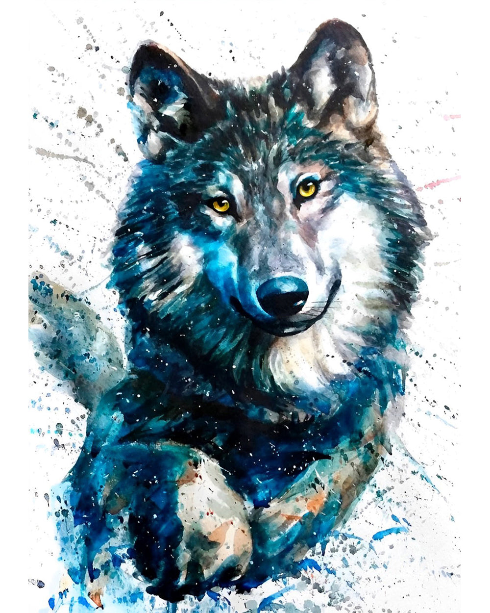 Wolf läuft Diamond Painting