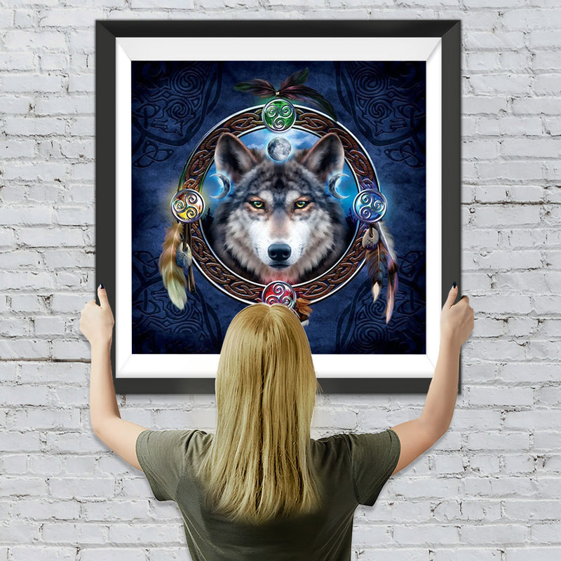 Wolf Traumfänger Diamond Painting