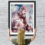 Wolf und Frau im Ölgemälde Diamond Painting