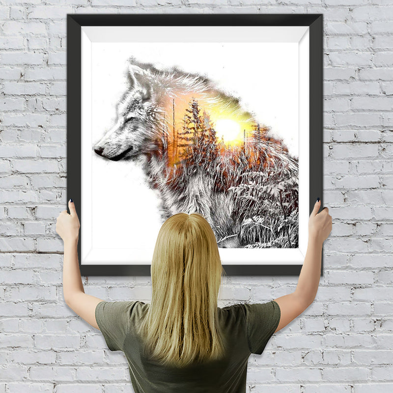 Wolf Wald Diamond Painting