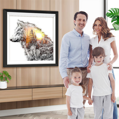 Wolf Wald Diamond Painting