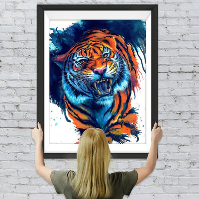 Wütender Sibirischer Tiger Diamond Painting