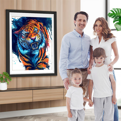 Wütender Sibirischer Tiger Diamond Painting