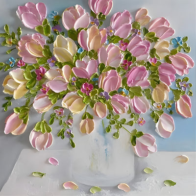 Wunderschöne rosa Tulpe Diamond Painting