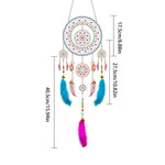 Wunderschöner Mandala-Traumfänger 2D flache Hängedekoration Diamond Painting Sets