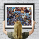 Wunderschöner und einzigartiger blauer Achatstein Diamond Painting