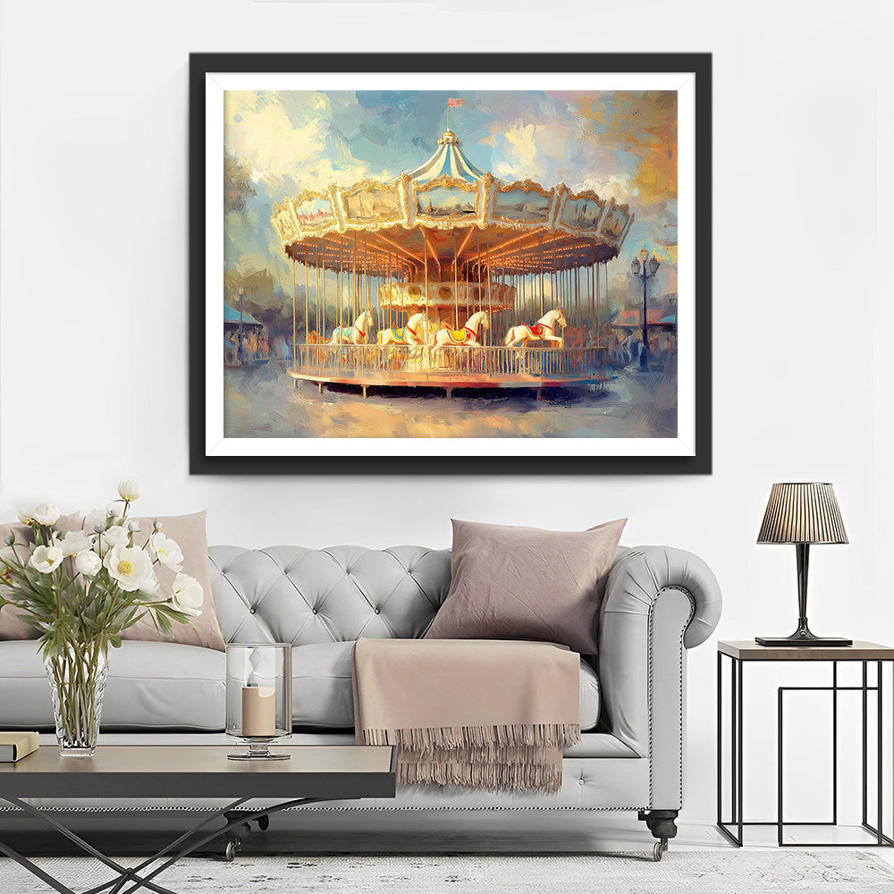 Wunderschönes Karussell Diamond Painting