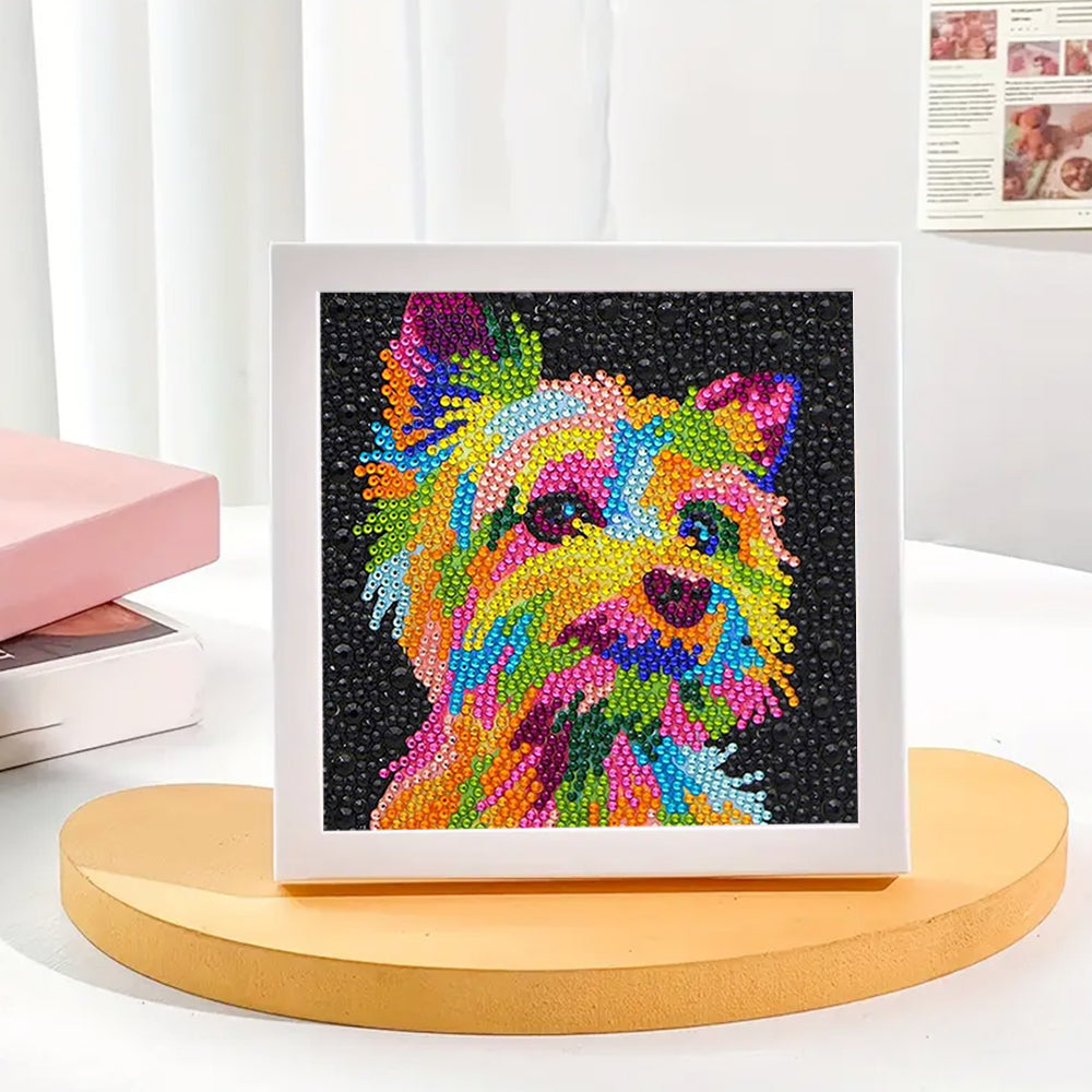 Yorkshire Terrier Mini-Kristallpünktchen Diamond Painting