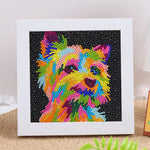 Yorkshire Terrier Mini-Kristallpünktchen Diamond Painting