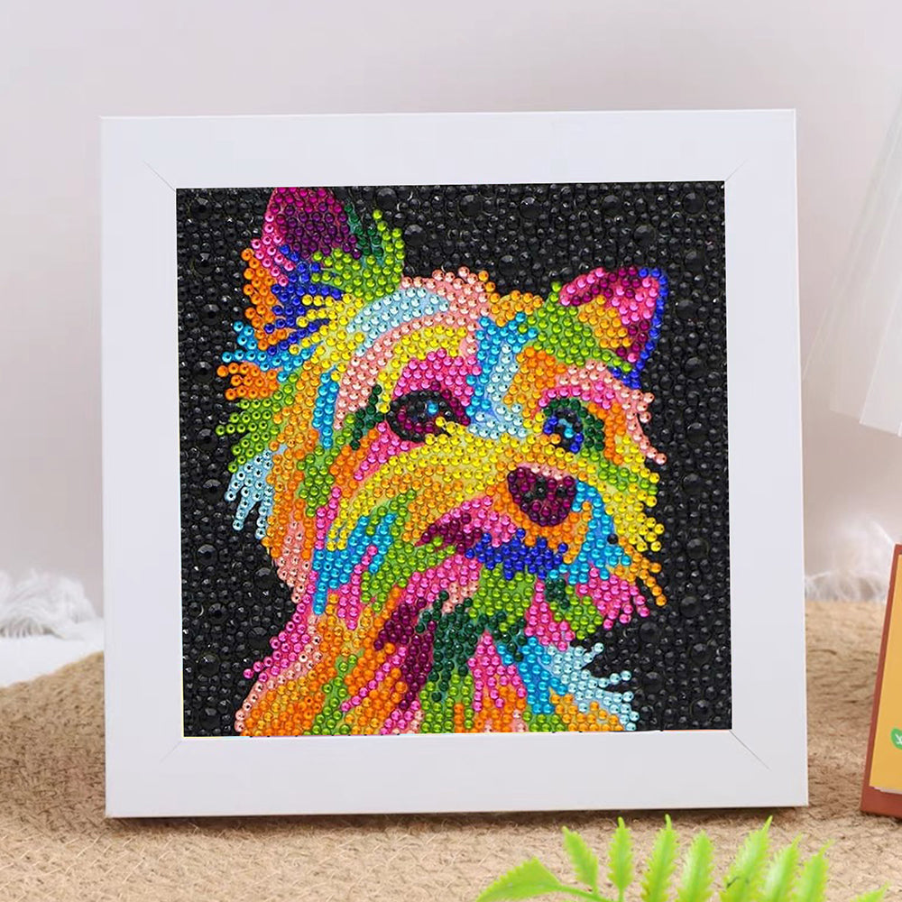 Yorkshire Terrier Mini-Kristallpünktchen Diamond Painting