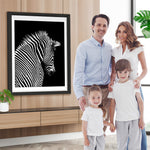 Zebra in der Dunkelheit Diamond Painting