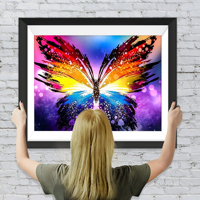 Zerbrochener bunter Schmetterling Diamond Painting