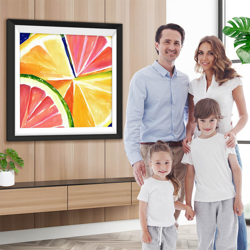 Zitronen Grapefruit Scheiben Diamond Painting