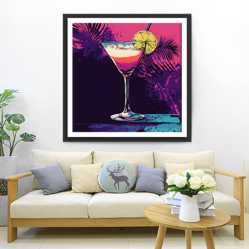 Zitronensaft-Cocktail Diamond Painting