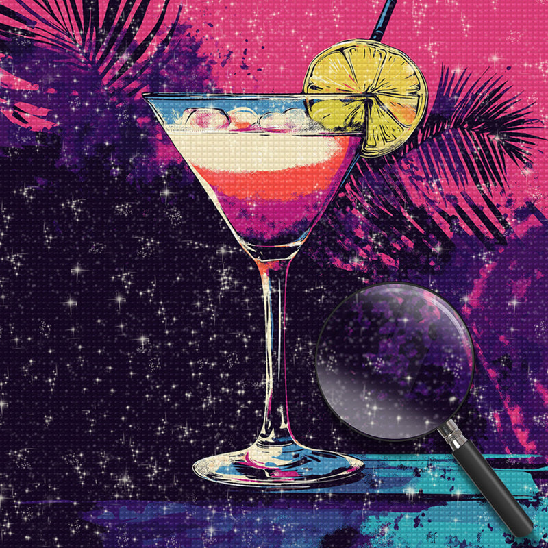 Zitronensaft-Cocktail Diamond Painting