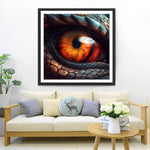 Zorniges Drachenauge Diamond Painting