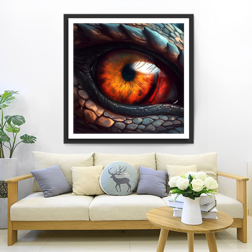 Zorniges Drachenauge Diamond Painting