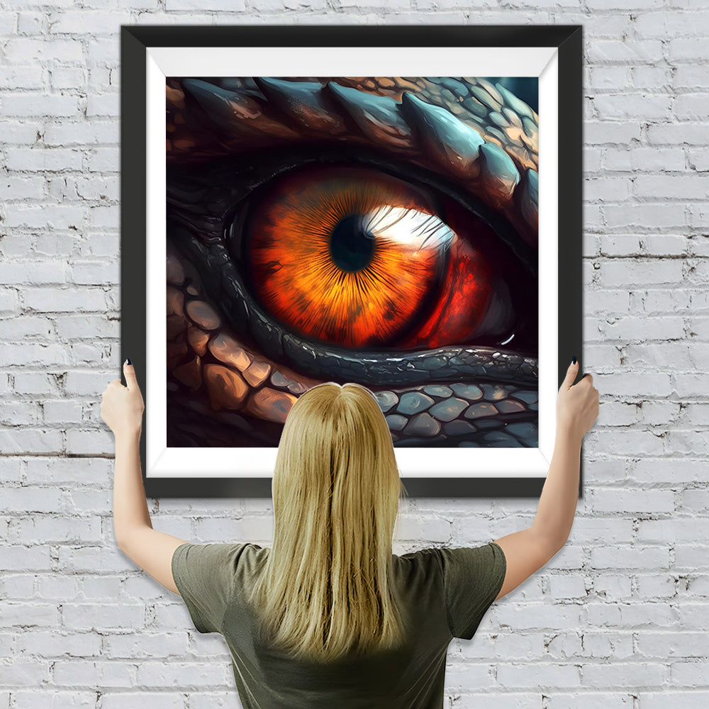 Zorniges Drachenauge Diamond Painting