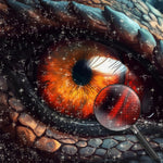 Zorniges Drachenauge Diamond Painting