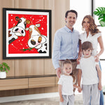 Zwei Cartoon-Kühe Diamond Painting