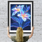 Zwei leuchtende Lilien Diamond Painting