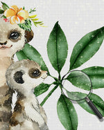 Zwei niedliche Erdmännchen Diamond Painting