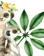 Zwei niedliche Erdmännchen Diamond Painting