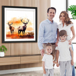 Zwei Rehe im Herbst Diamond Painting