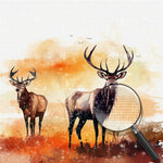 Zwei Rehe im Herbst Diamond Painting