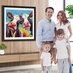 Zwei überraschte Kühe Diamond Painting