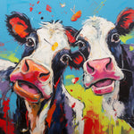 Zwei überraschte Kühe Diamond Painting
