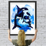 Zwei Wale Diamond Painting